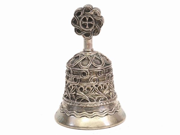 Campanello cerimoniale in argento  - Asta Arredi e Dipinti Antichi da un appartamento fiorentino - Maison Bibelot - Casa d'Aste Firenze - Milano