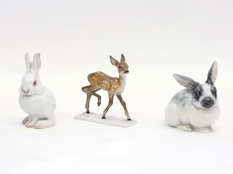 Lotto di Animali in Porcellana, Rosenthal
