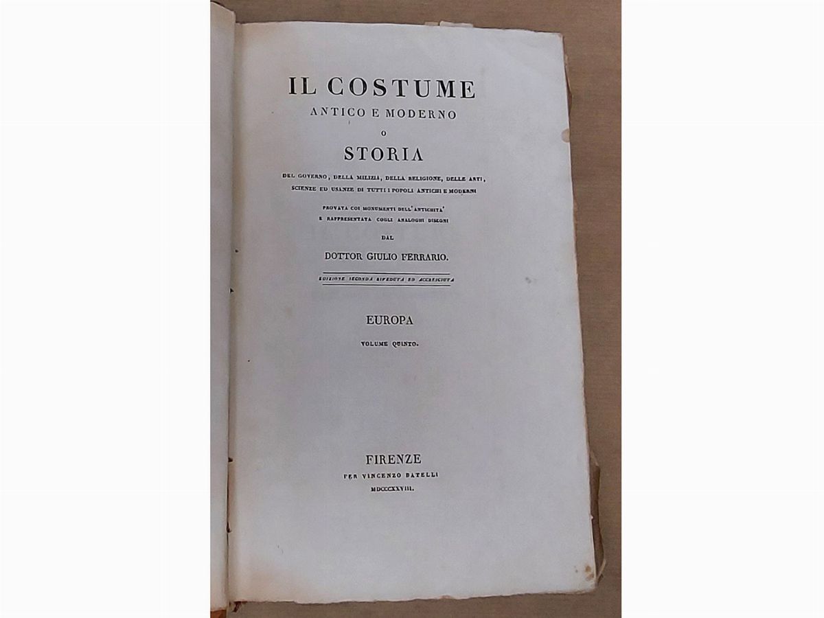 Giulio Ferrario - Il Costume Antico e Moderno