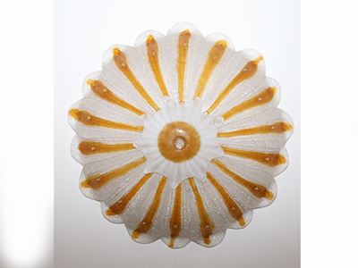 Grande Plafoniera o Applique in Vetro Soffiato di Murano