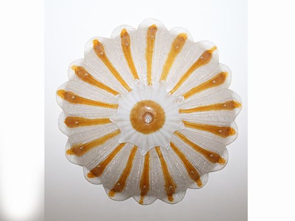 A Murano blown glass large ceiling or wall ligth