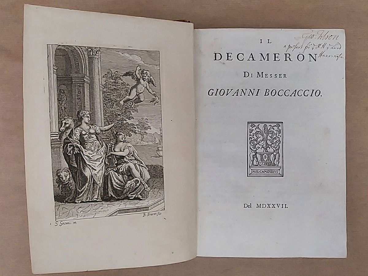 Il Decameron di Messer Giovanni Boccaccio del 1527