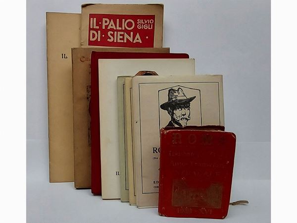 Lotto di guide, opuscoli e curiosità: Roma, Firenze, Siena  (XX secolo)  - Auction Art Books - Maison Bibelot - Casa d'Aste Firenze - Milano