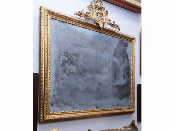 A giltwood framed mirror  (late 19th/early 20th century)  - Auction Furniture, Paintings and Curiosities from Private Collections - Maison Bibelot - Casa d'Aste Firenze - Milano