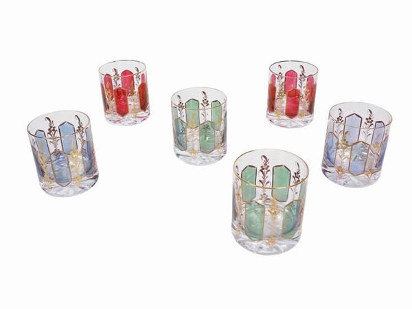 Six crystal glasses  - Auction Furniture, Paintings and Curiosities from Private Collections - Maison Bibelot - Casa d'Aste Firenze - Milano