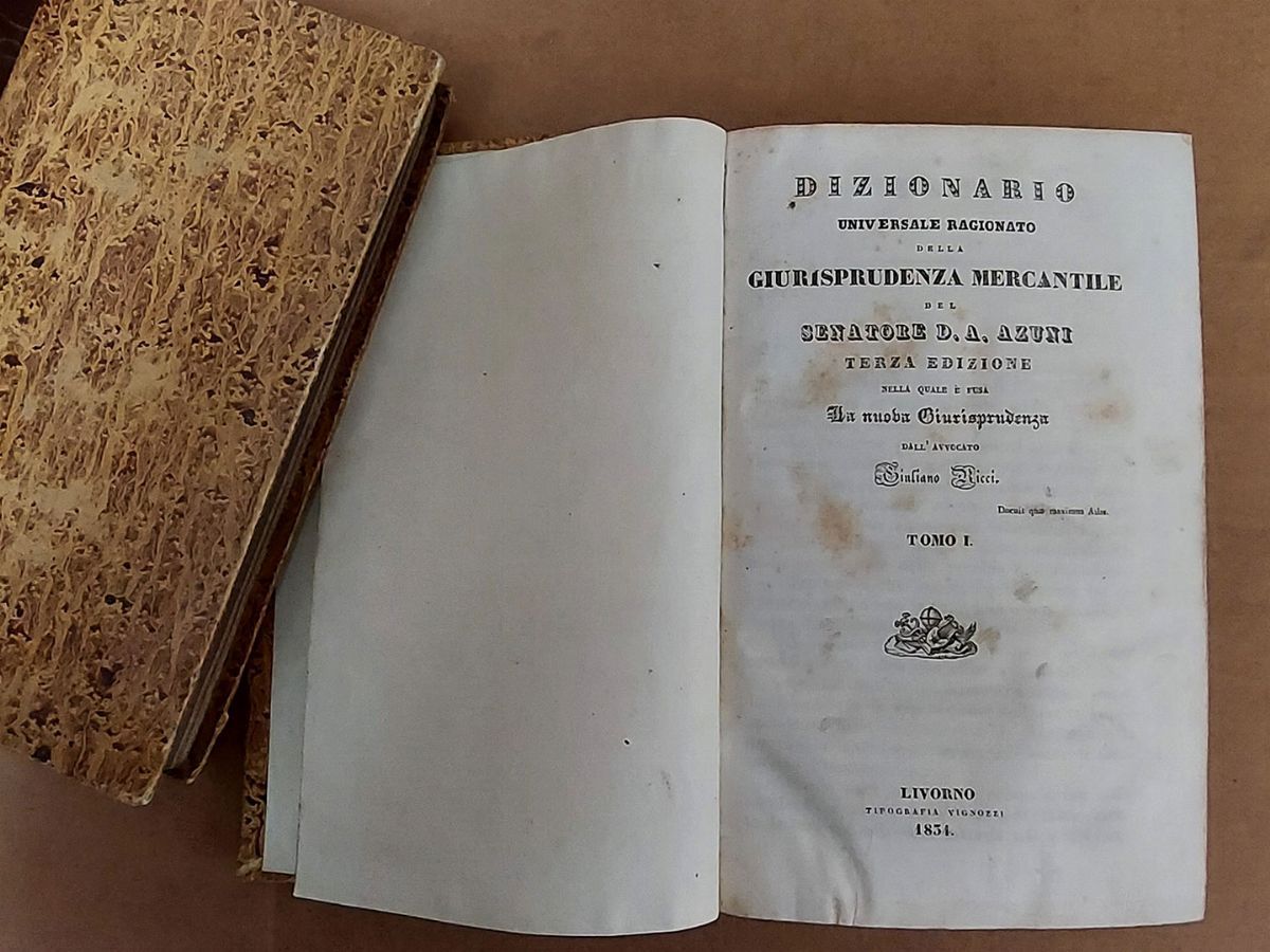 Domenico Alberto Azuni - Dizionario Universale Ragionato della Giurisprudenza Mercantile
