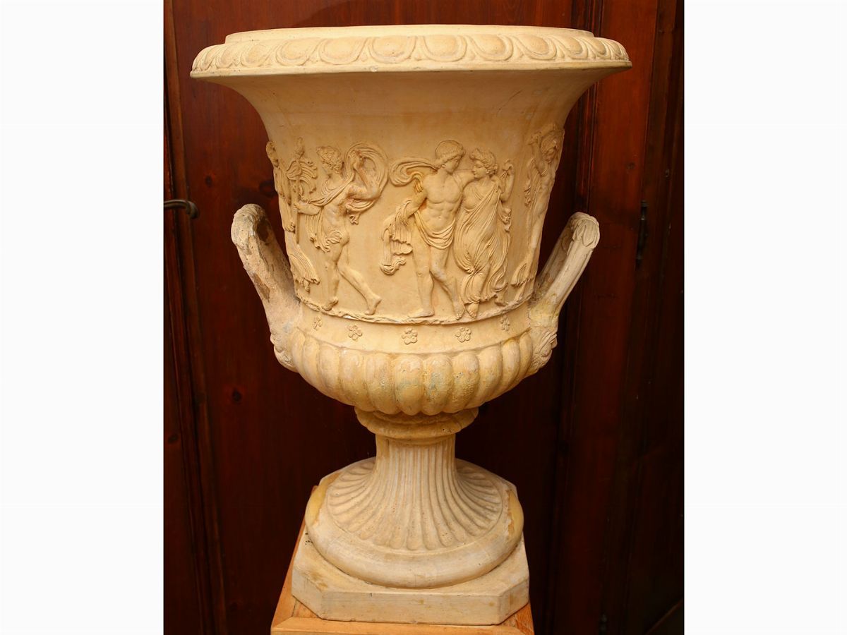 Grande Vaso Mediceo in Terracotta di Signa