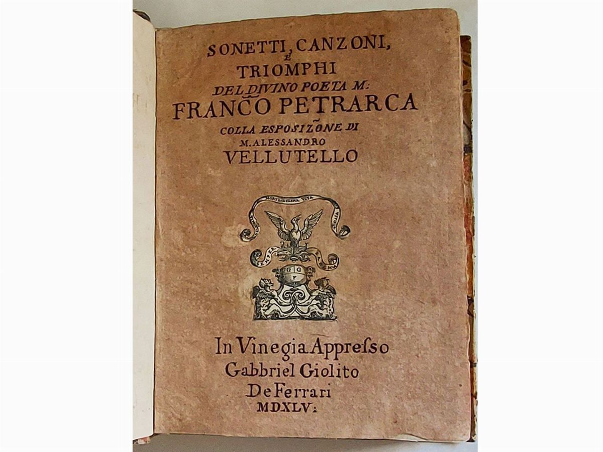 Francesco Petrarca - [il Petrarcha con L'espositione D'alessandro Vellutello]
