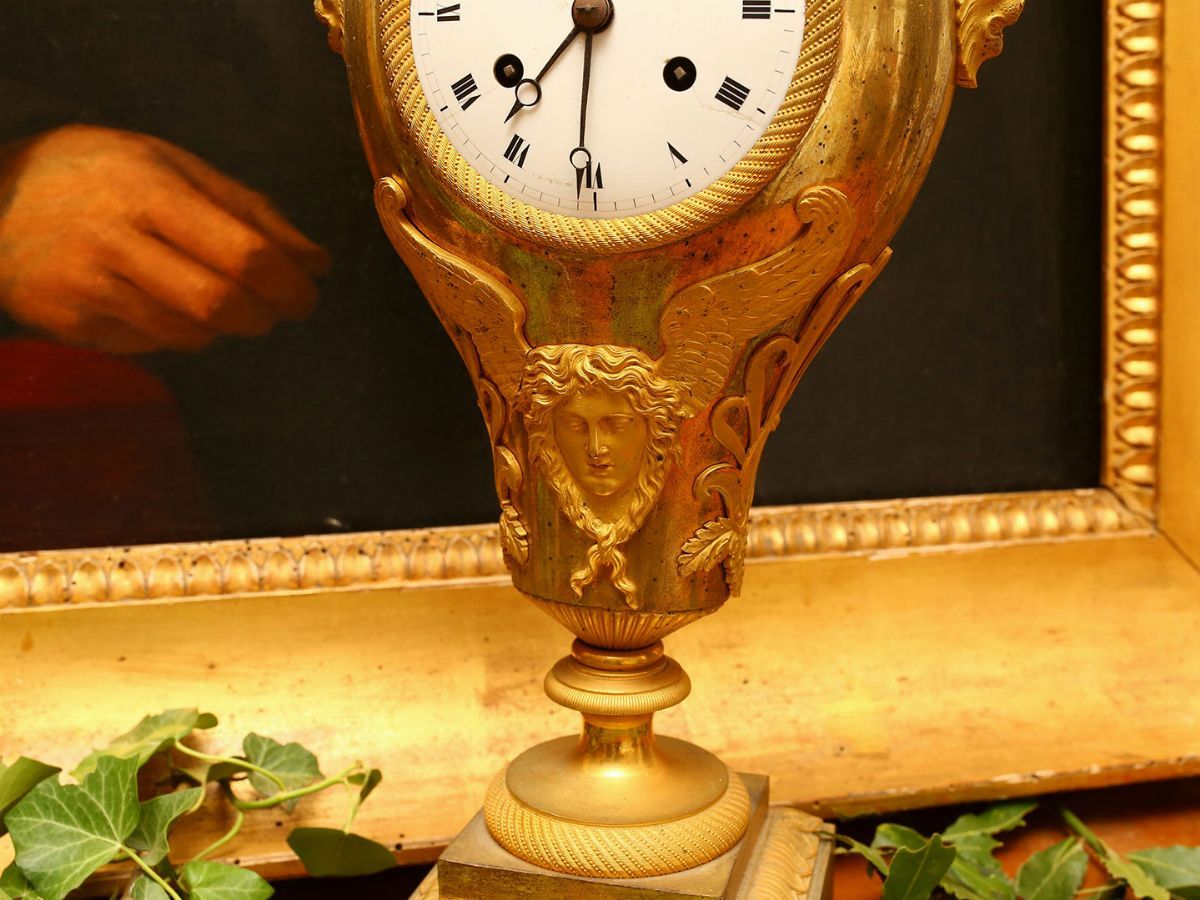 Orologio da Tavolo in Bronzo Dorato