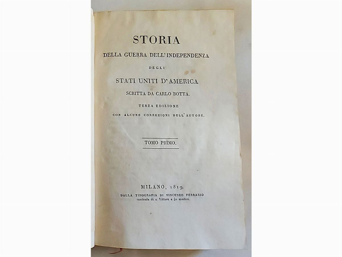 Carlo Botta - Storia della Guerra Dell'indipendenza degli Stati Uniti D'america