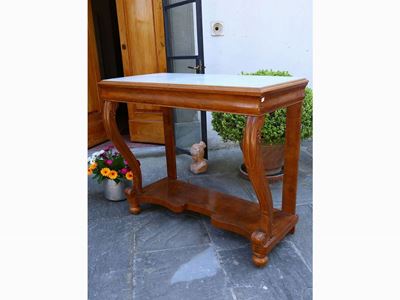 Console in Mogano Biondo