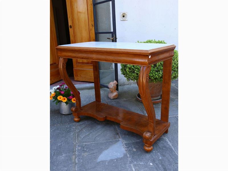 Console in Mogano Biondo