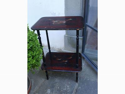 Etagere Laccata a Chinoiserie
