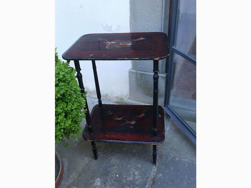Etagere Laccata a Chinoiserie