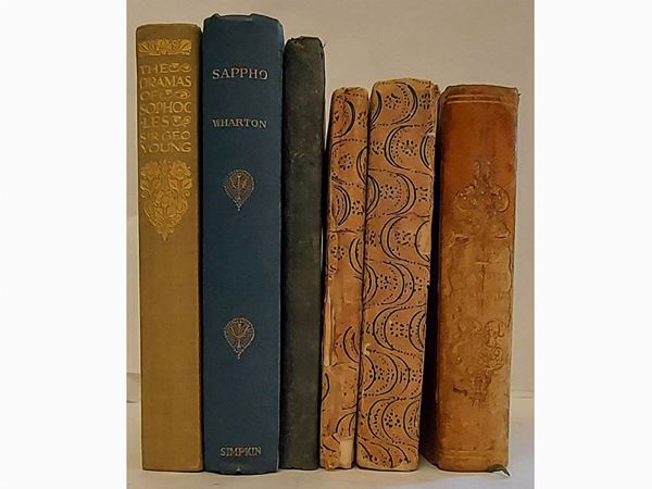 Lotto di libri su autori greci e latini