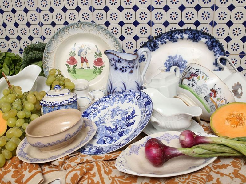 Lotto di Accessori per la Casa in Monocromia Blu