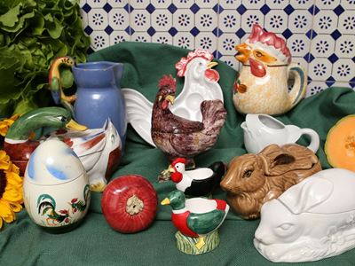 Lotto Salsiere ed Altri Accessori Raffiguranti Animali