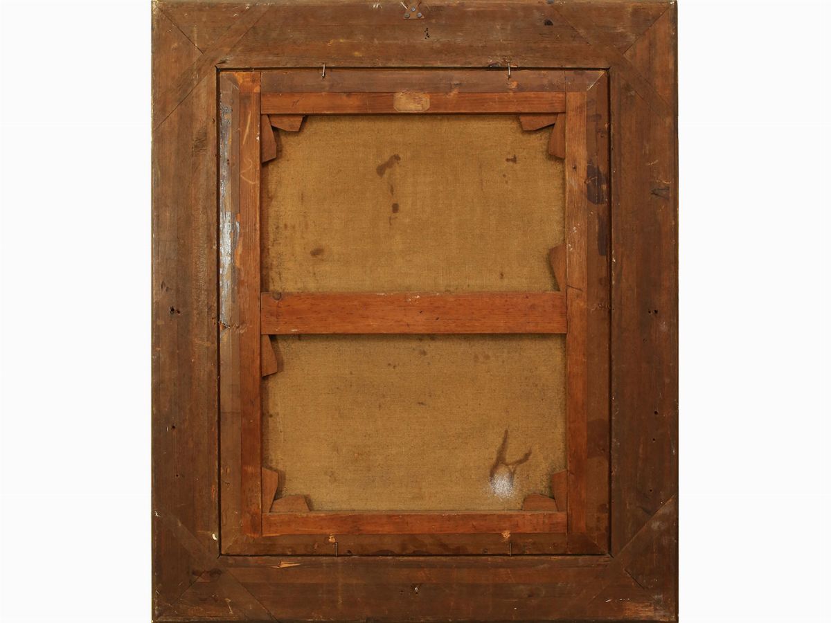 Scuola Francese, Epoca Restaurazione - Ritratto di Dama con Diadema di Perle