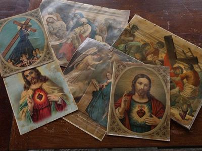 Sacro Cuore, Scena dalla Passione di Cristoe e Annunciazione