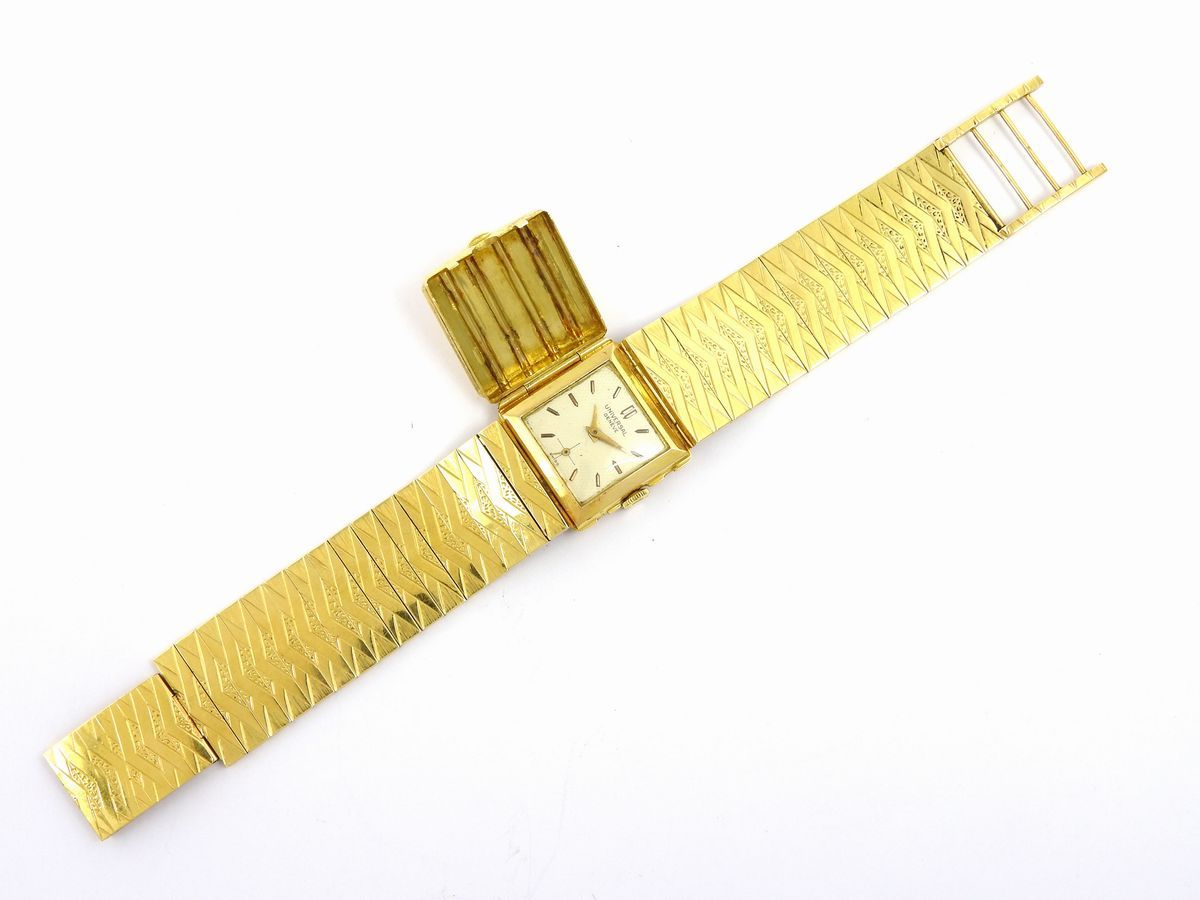 Bracciale in Oro Giallo con Orologio Universal per Donna