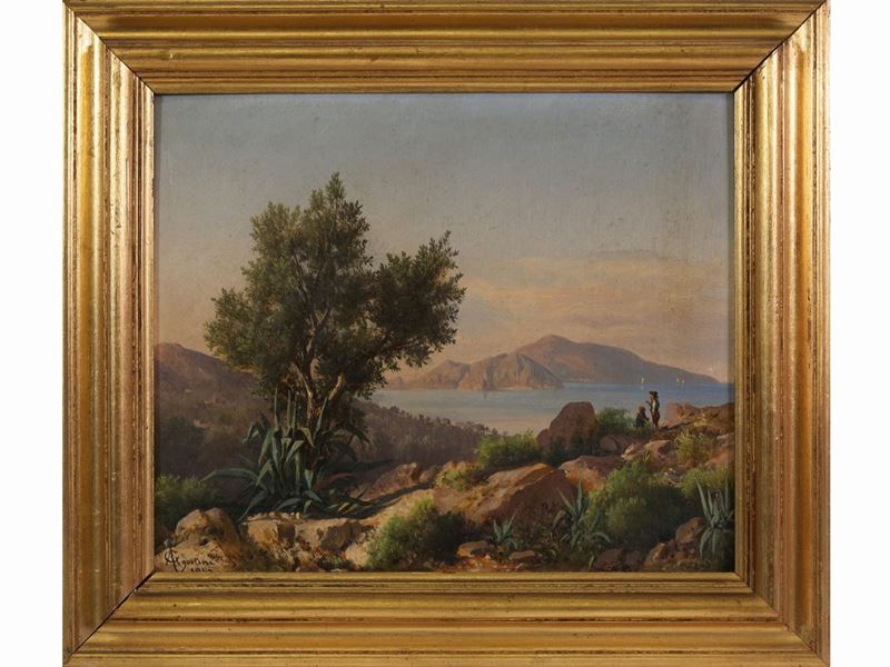 Guido Agostini - Veduta Dell'isola di Capri 1877