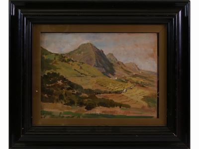 Il Sasso di Castro e la Strada del Covigliaio dalla Futa 1921