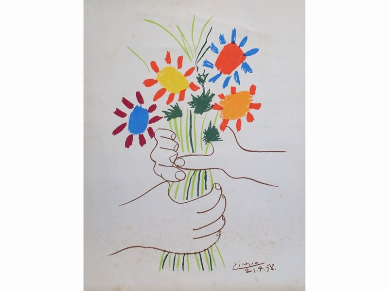 Da Pablo Picasso - Fleurs Et Mains