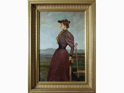 Ritratto di Signora in un Paesaggio