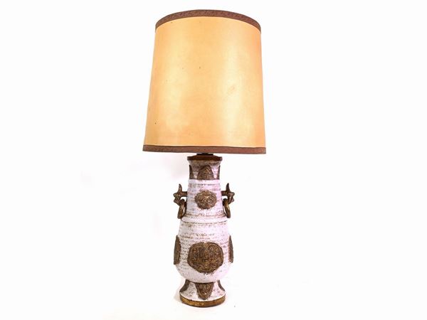 A ceramic table lamp  (Zaccagnini Florence)  - Auction Furniture, Paintings and Curiosities from Private Collections - Maison Bibelot - Casa d'Aste Firenze - Milano