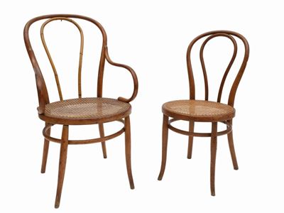Sedia e Poltroncina in Faggio Curvato