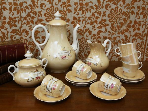 KPM porcelain coffee set  (Germany, 20th century)  - Auction Tuscan style: curiosities from a country residence - Maison Bibelot - Casa d'Aste Firenze - Milano