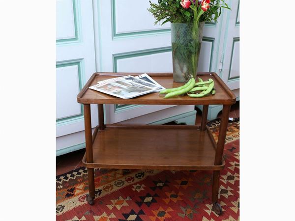Walnut service trolley  - Auction Tuscan style: curiosities from a country residence - Maison Bibelot - Casa d'Aste Firenze - Milano
