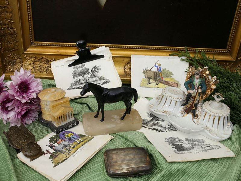 Lotto di Curiosità D'epoca da Scrivania