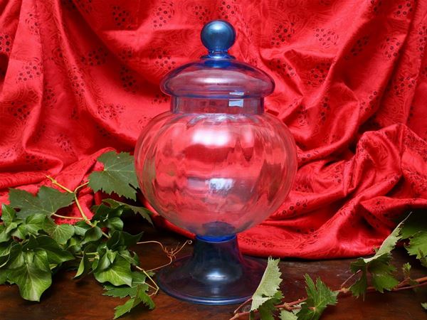 Bon bon vase in blown glass