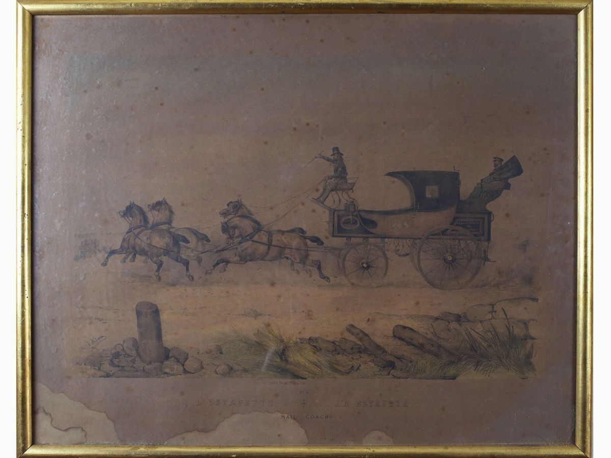 Lotto di Litografie e Stampe Francesi