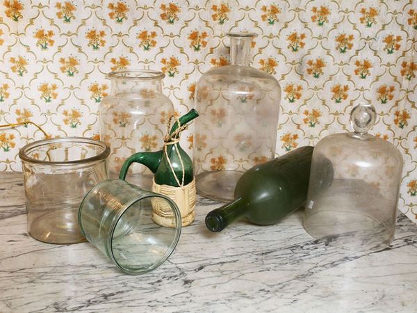Lot of vintage blown glass objects  - Auction Tuscan style: curiosities from a country residence - Maison Bibelot - Casa d'Aste Firenze - Milano