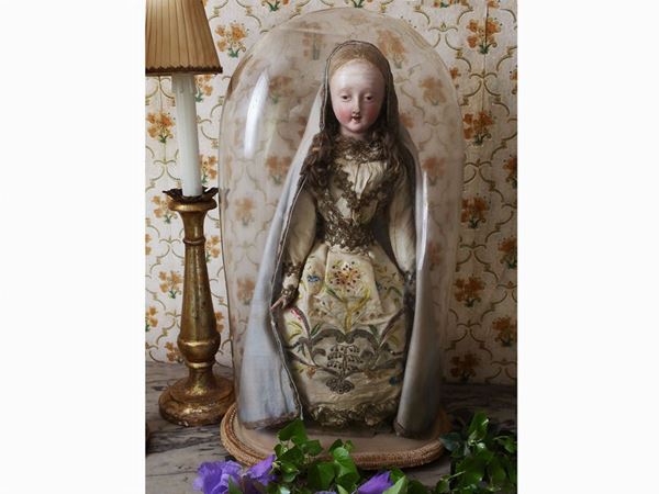 Devotional figure  (18th/19th century)  - Auction Tuscan style: curiosities from a country residence - Maison Bibelot - Casa d'Aste Firenze - Milano