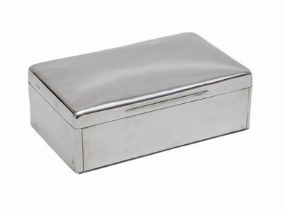 Grande Scatola per Sigari Rivestita in Argento