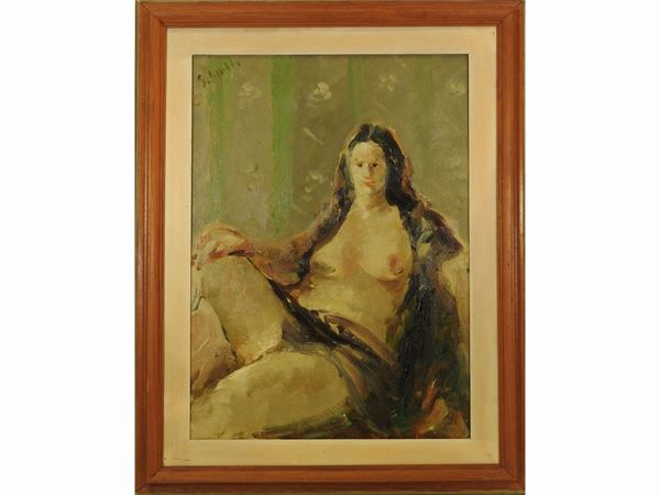 Emanuele Cappello : Nudo femminile  - Asta Arredi, Dipinti e Curiosità da Collezioni Private - Maison Bibelot - Casa d'Aste Firenze - Milano