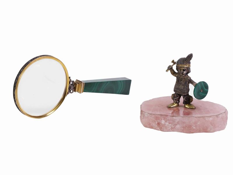 Lotto di Curiosità in Malachite