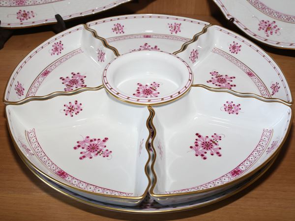 An Herend porcelain starters holder, Waldstein model