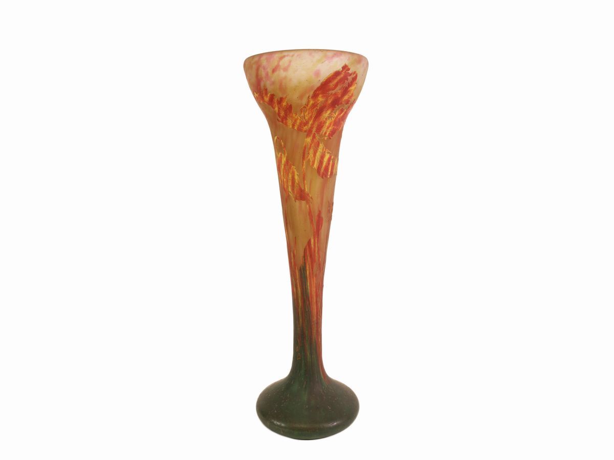 Vaso Daum con Decoro di Tulipani