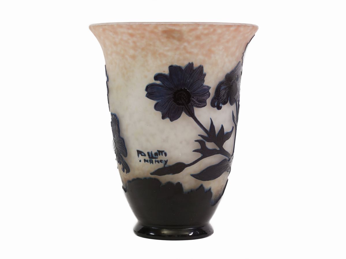 Vaso André Delatte in Vetro a Cammeo