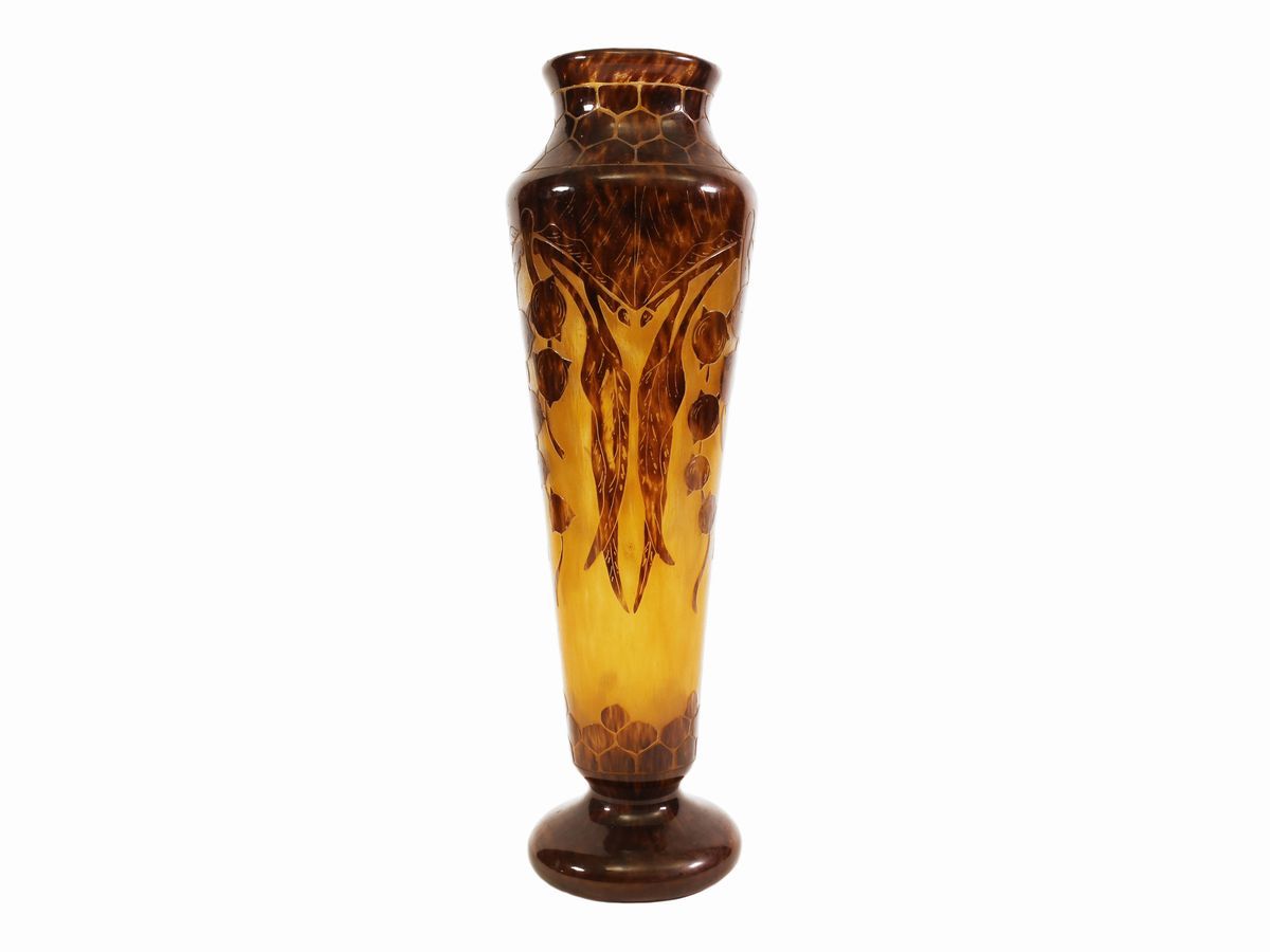 Vaso le Verre Français Decoro "eucalyptus"