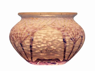Vaso le Verre Français Decoro "palmettes"