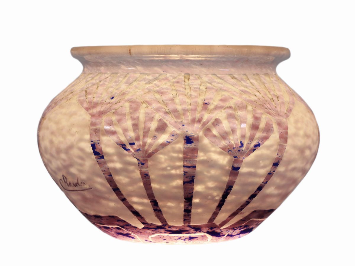 Vaso le Verre Français Decoro "palmettes"