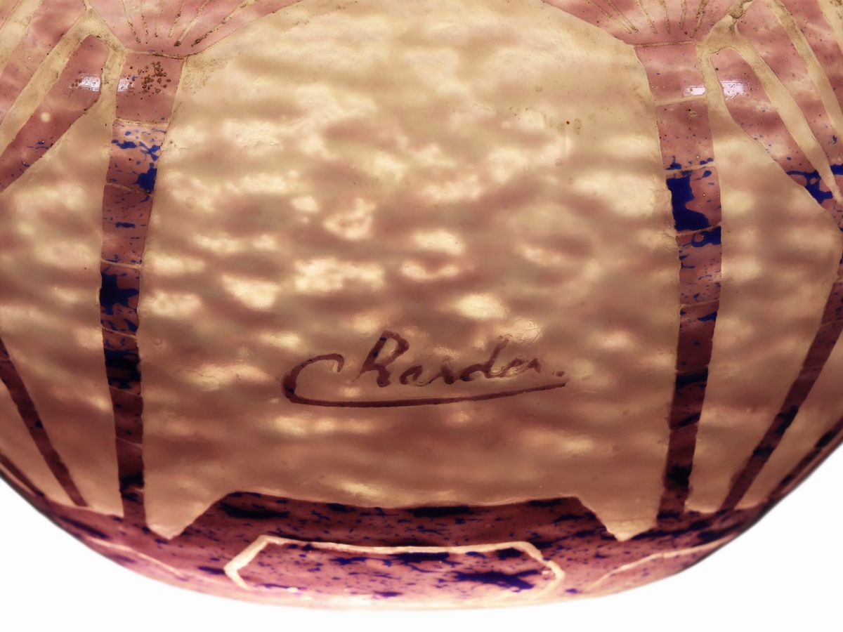 Vaso le Verre Français Decoro "palmettes"