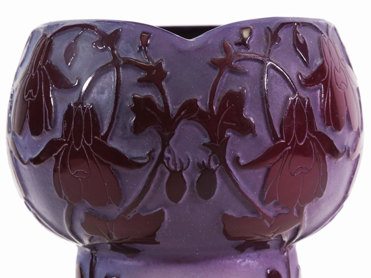 Vaso De Vez con Decoro di Paesaggio e Fiori