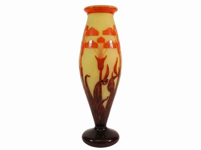 Vaso le Verre Français Decoro "amourettes o Yucca"