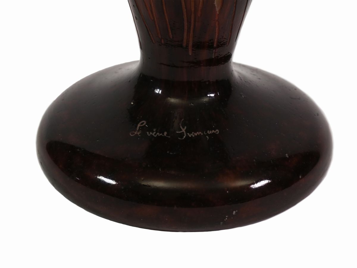 Vaso le Verre Français Decoro "amourettes o Yucca"